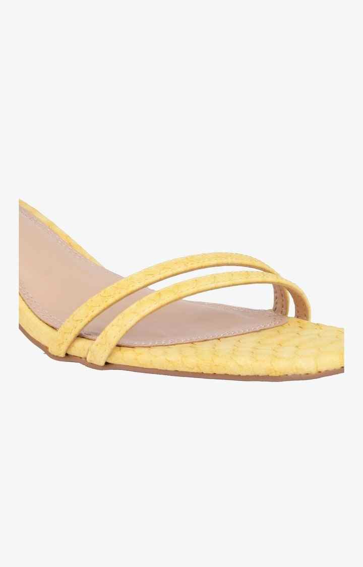 Livana Yellow Heel Sandals