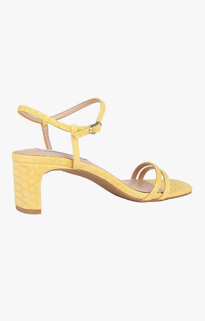 Livana Yellow Heel Sandals