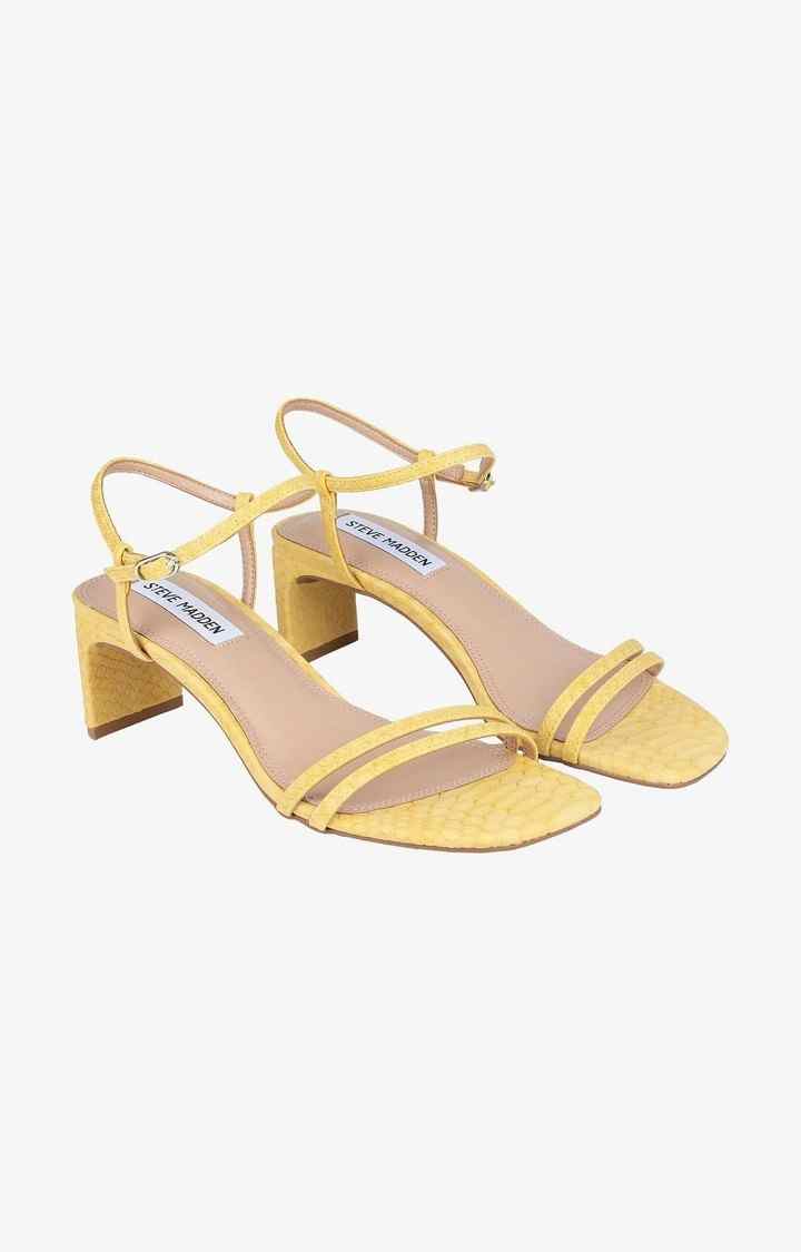 Livana Yellow Heel Sandals