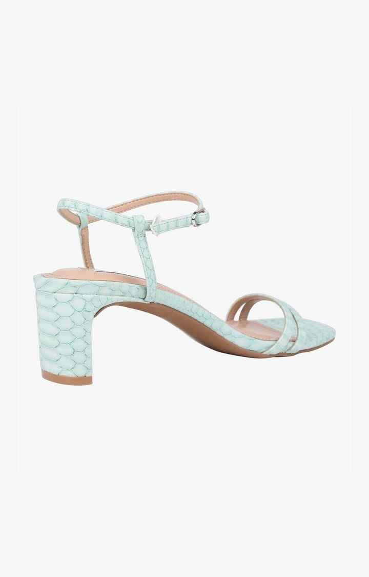 Livana Green Heel Sandals