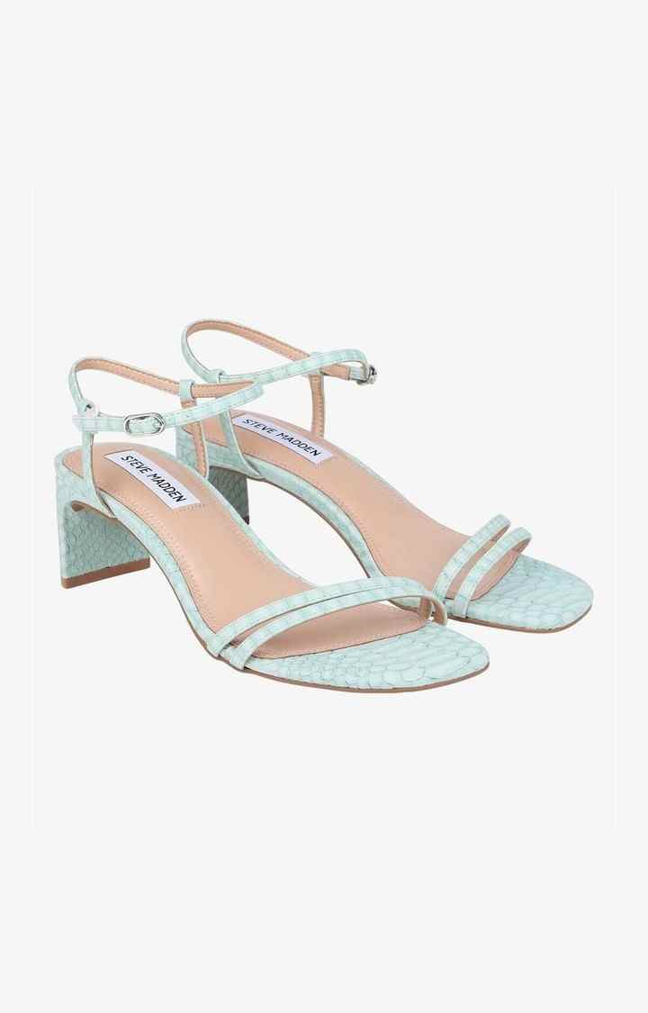 Livana Green Heel Sandals