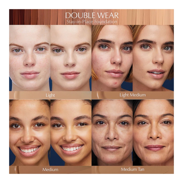 Double Wear Stay-In-Place Makeup SPF 10 Foundation • 2W0 Warm Vanilla - Light medium with warm yellow undertone