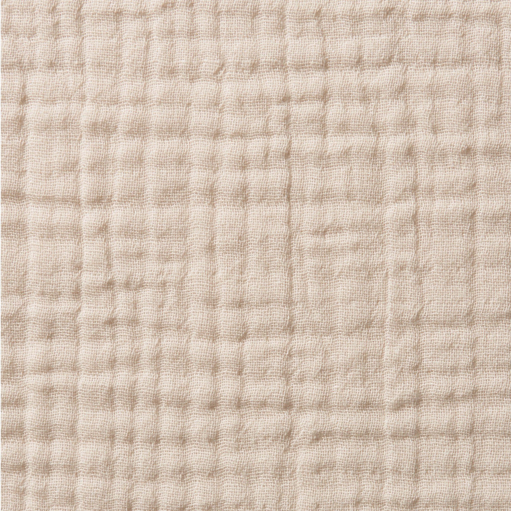 ORGANIC COTTON TRIPLE GAUZE DUVET COVER Q BEIGE