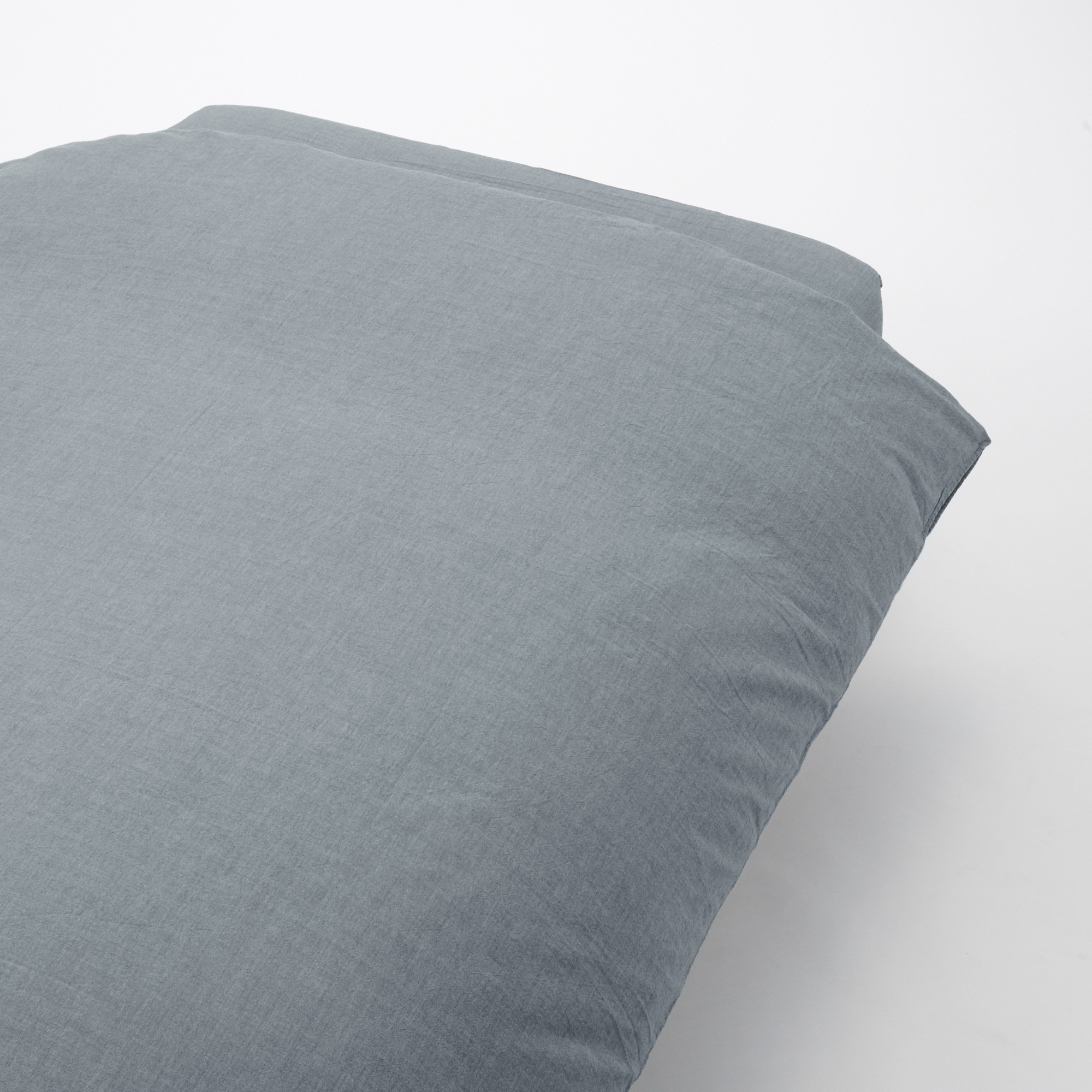 WASHEDCOTTON DUVET COVER Q NAVY