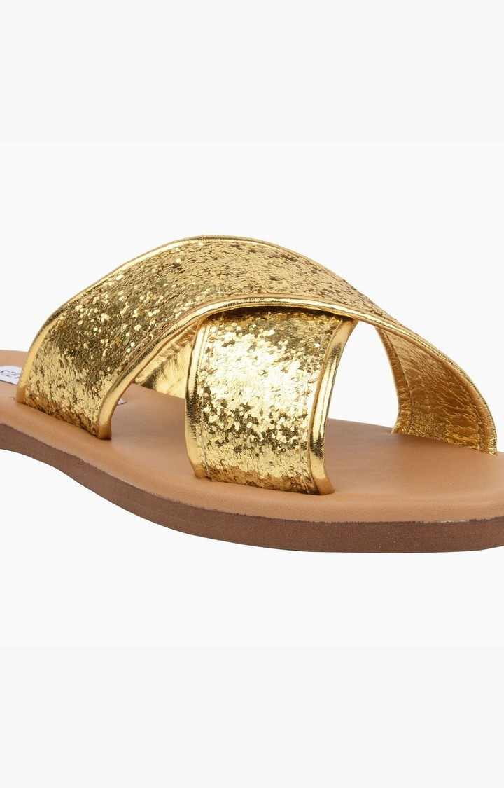Gycee Gold Flats