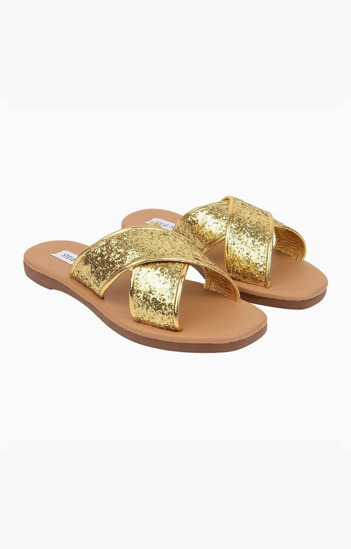 Gycee Gold Flats
