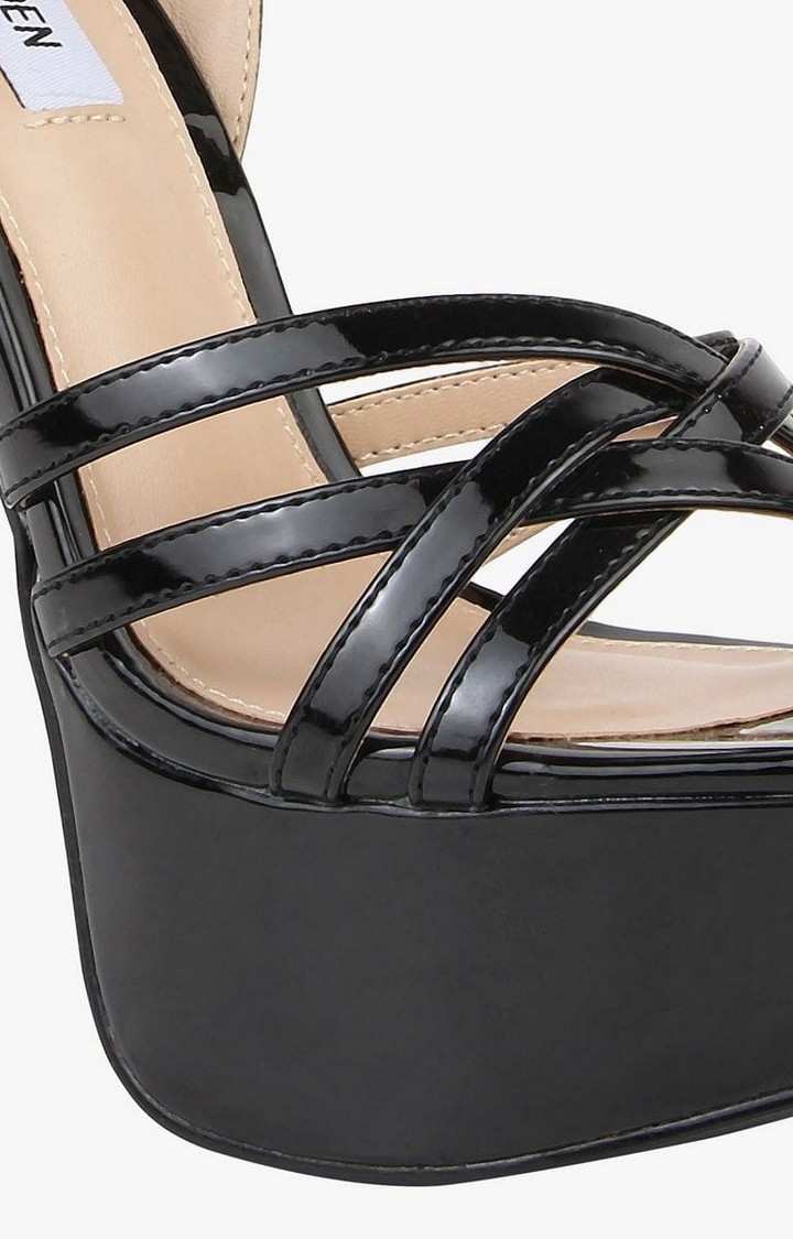Shaed Black Heel Sandals
