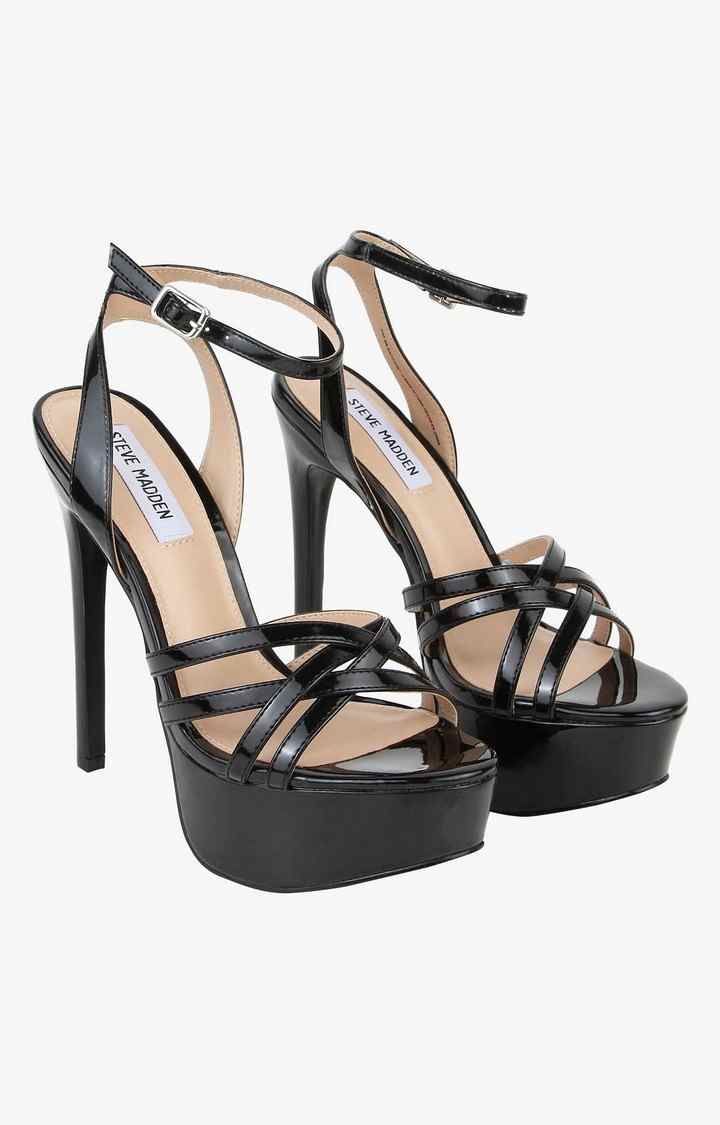 Shaed Black Heel Sandals