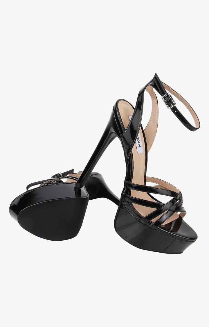 Shaed Black Heel Sandals
