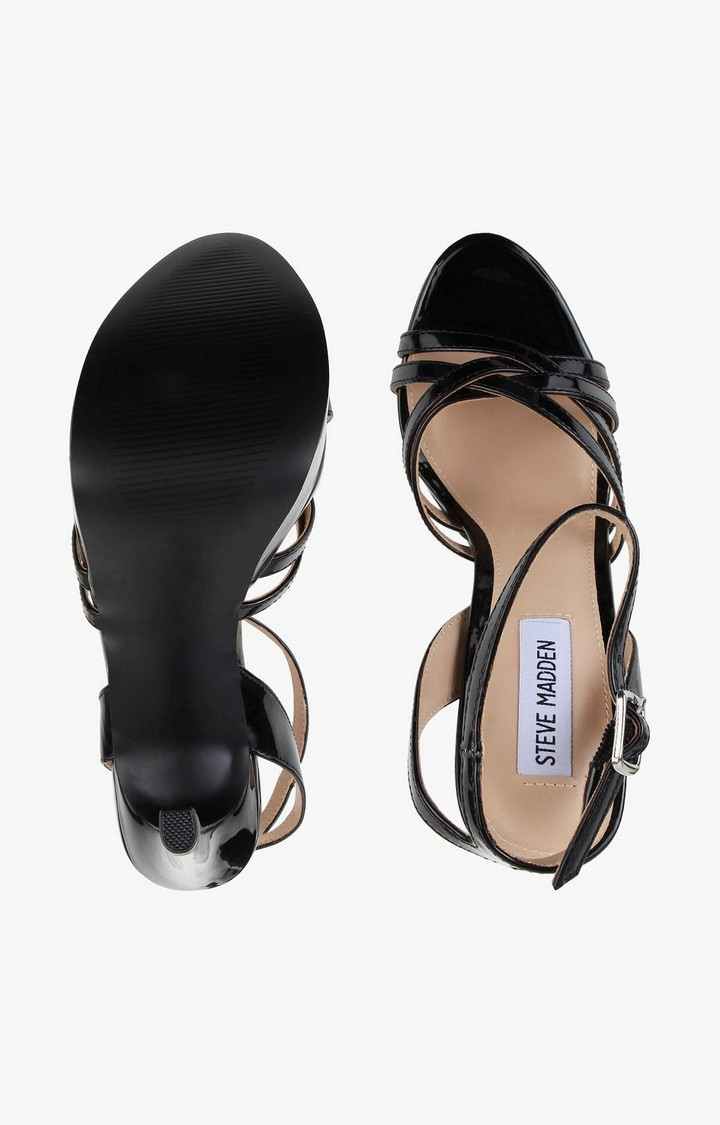 Shaed Black Heel Sandals