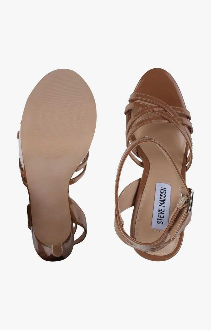 Shaed Beige Heel Sandals