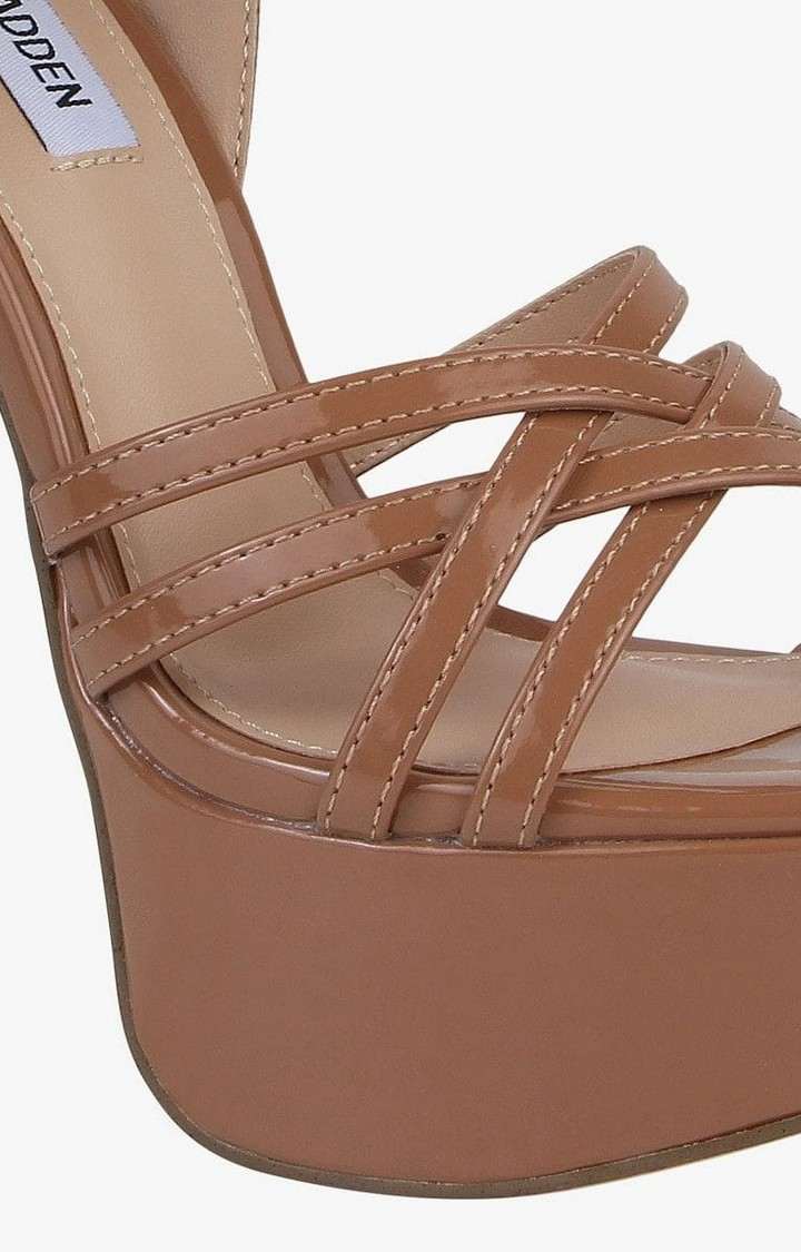 Shaed Beige Heel Sandals