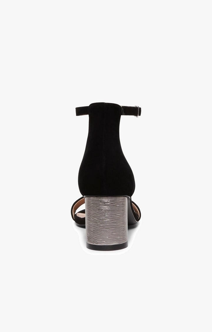 Regard Black Heel Sandals