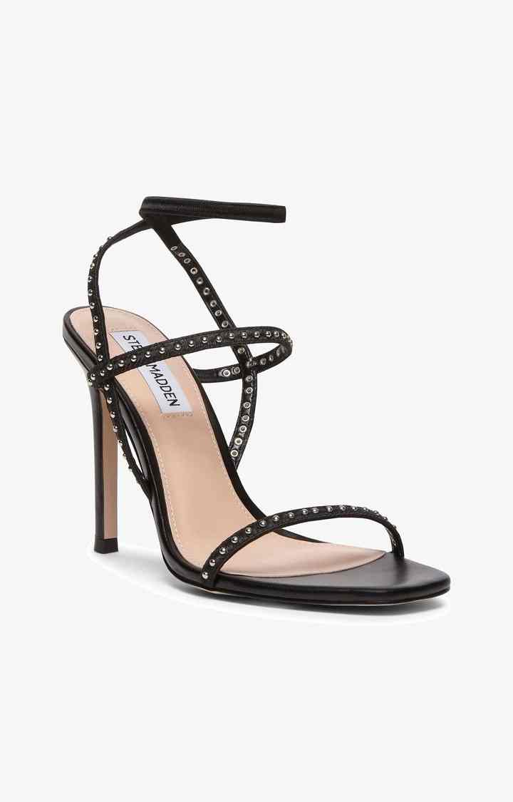 Nectur-S Black Heel Sandals