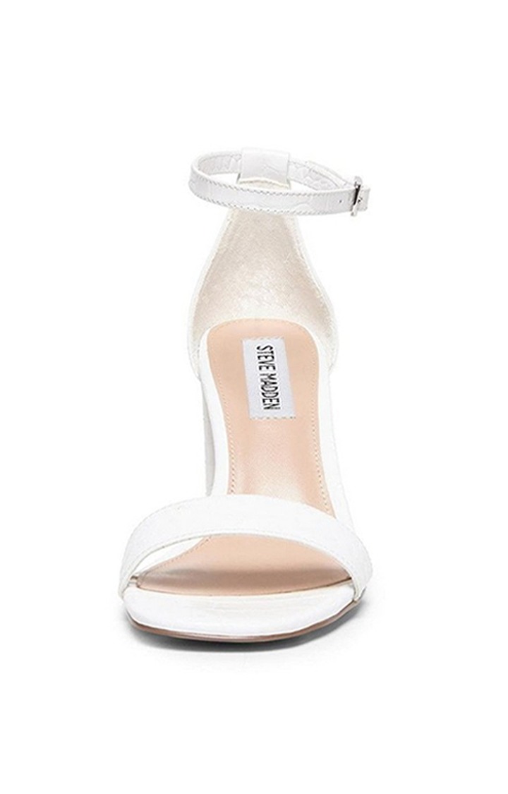 Gigi White Heel Sandals