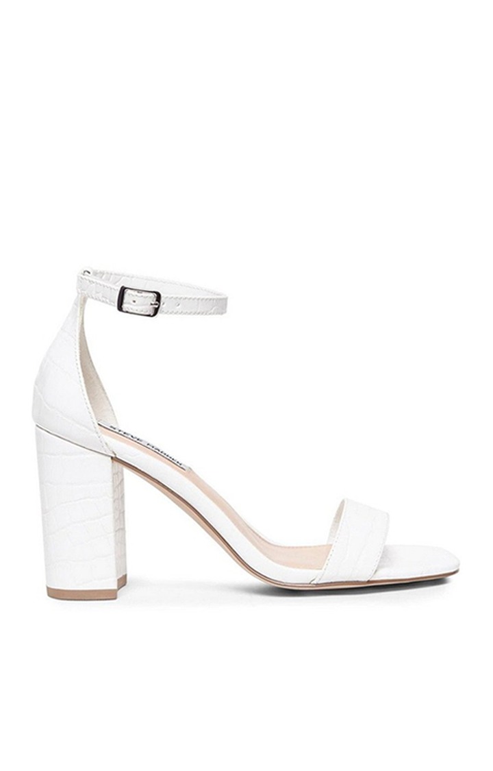Gigi White Heel Sandals