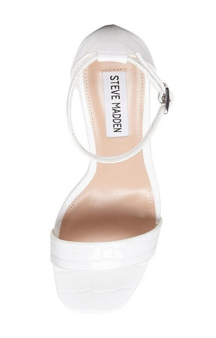 Gigi White Heel Sandals