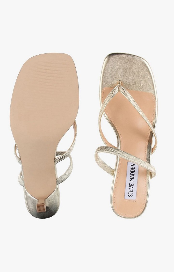 Lenden Gold Heel Sandals