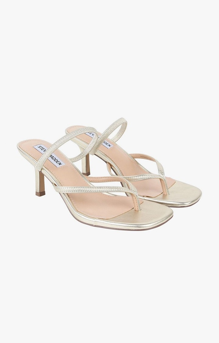 Lenden Gold Heel Sandals