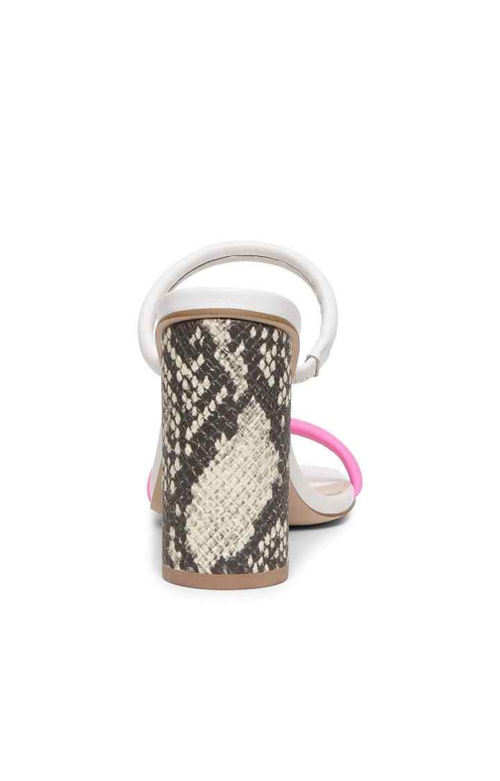 Cia White Heel Sandals