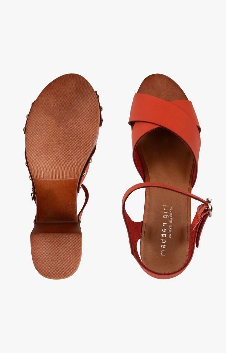 Roosey Orange Heel Sandals