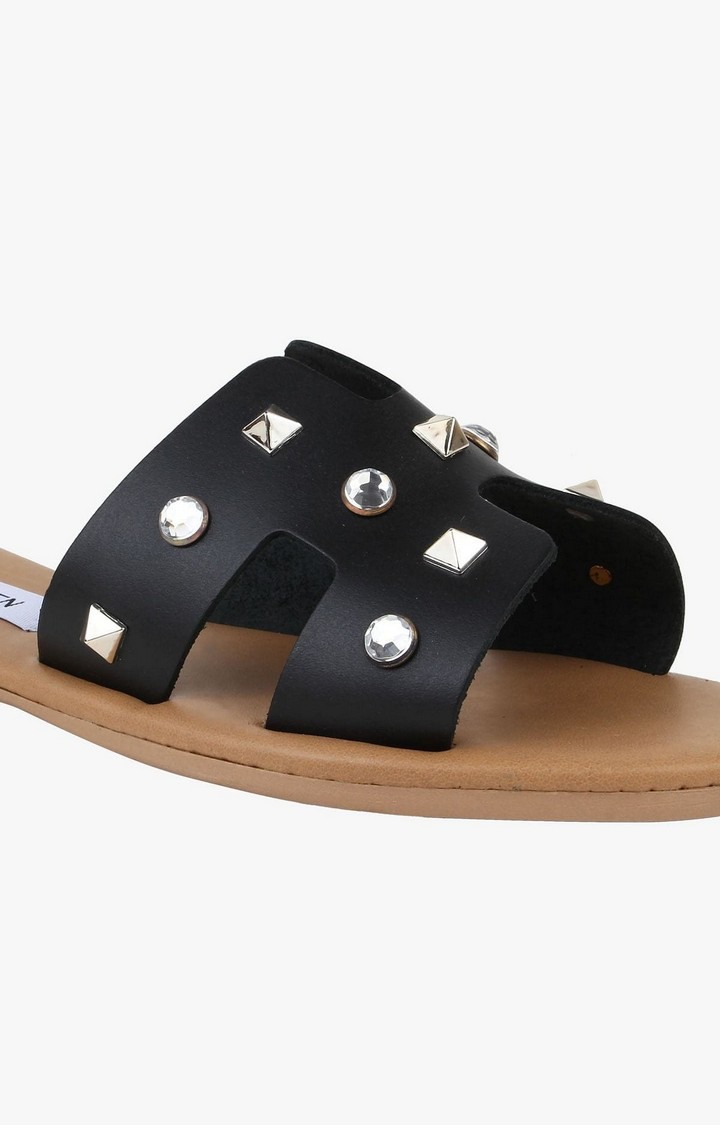 Ebonie Black Flats