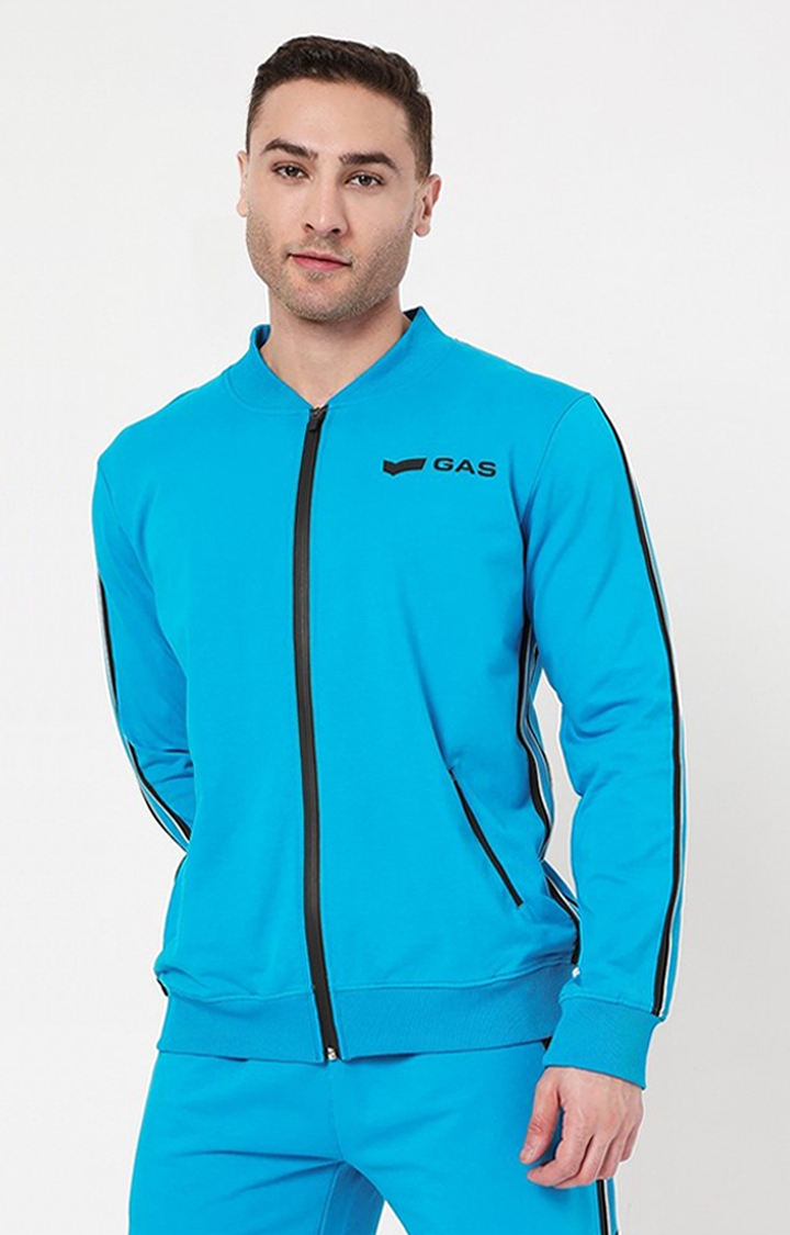 GAS | Kurt Zip-Front Sweatshirt with Contrast Taping