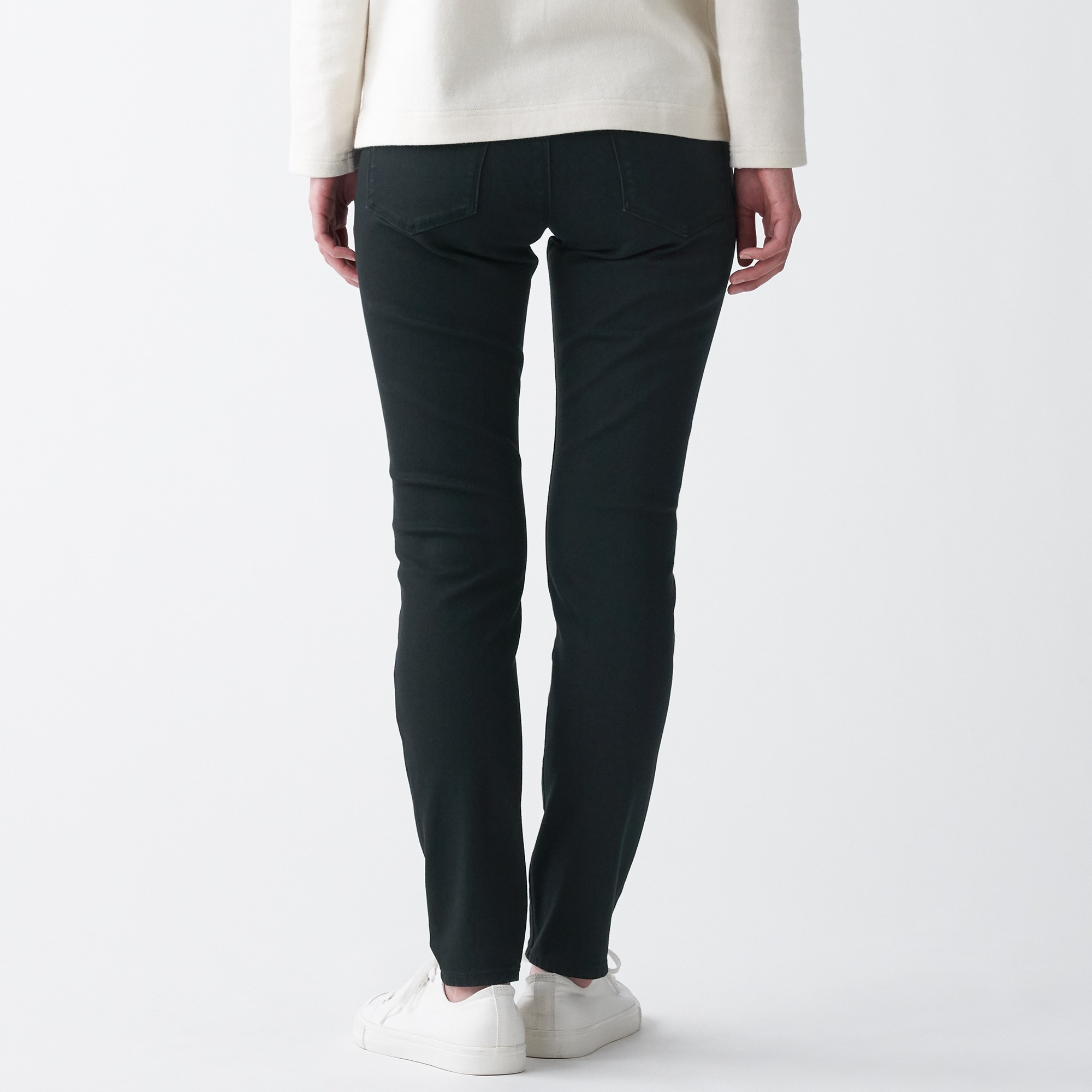 4 WAY STRETCH DENIM SKINNY PANTS ANKLE LENGTH