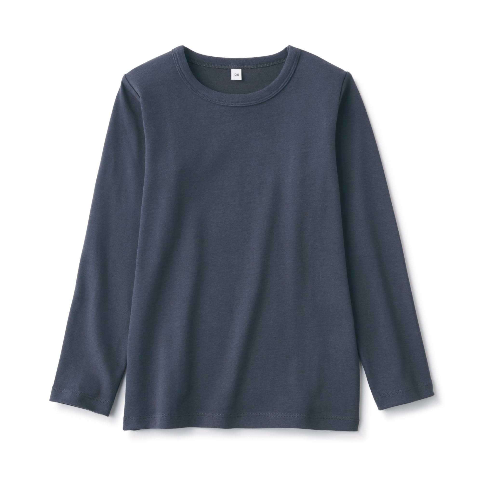 MUJI | Indian cotton brushed rib Long Sleeve T-shirt (Kids)