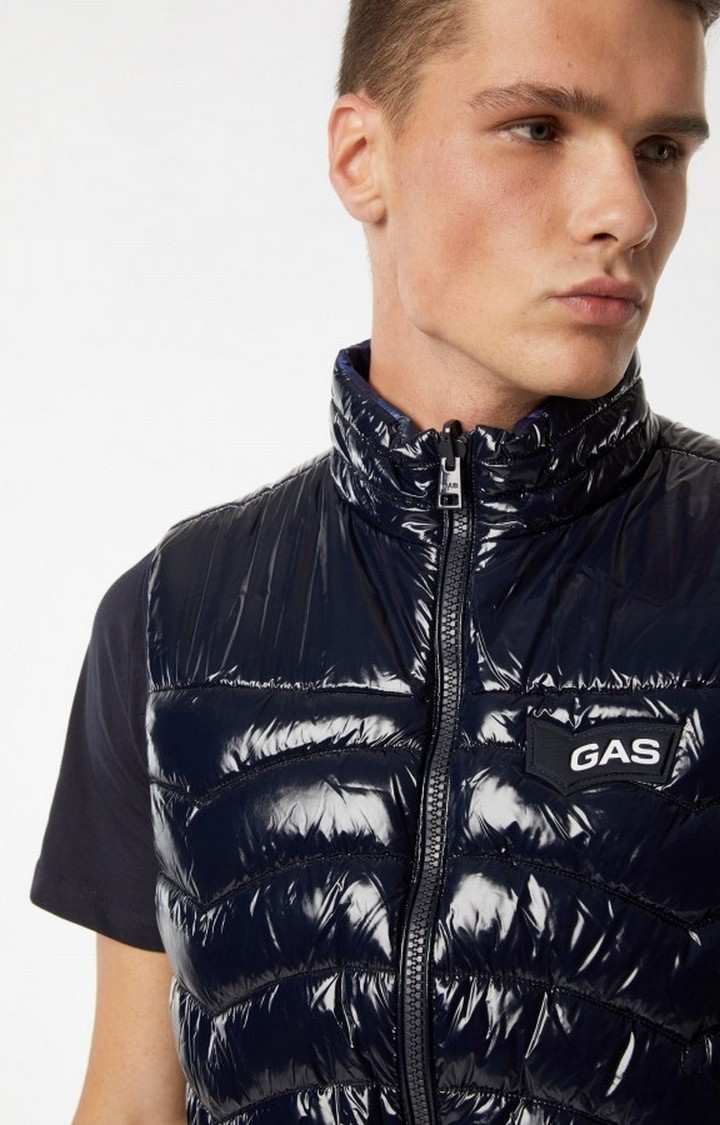 GAS | Dirk Quilted & Reversible Zip-Front Gillet Jacket