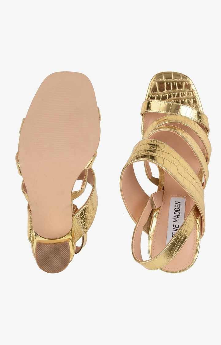 Pop Gold Heel Sandals
