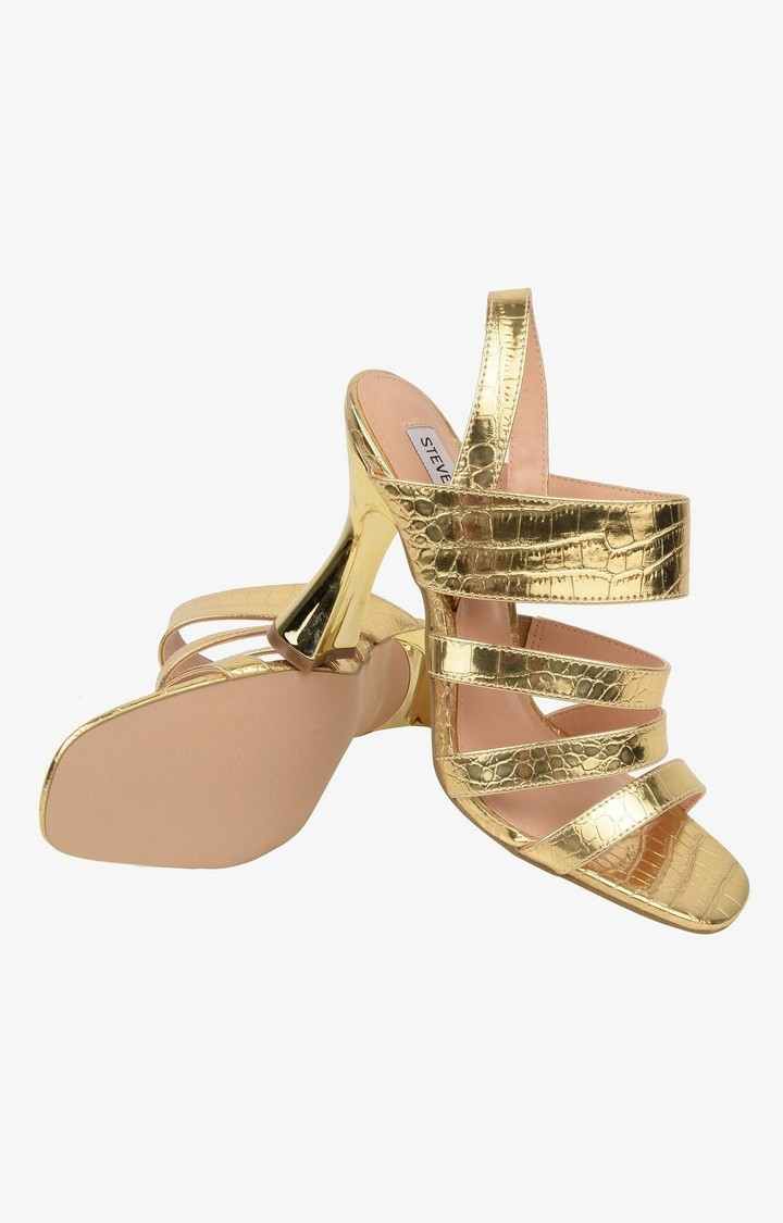 Pop Gold Heel Sandals