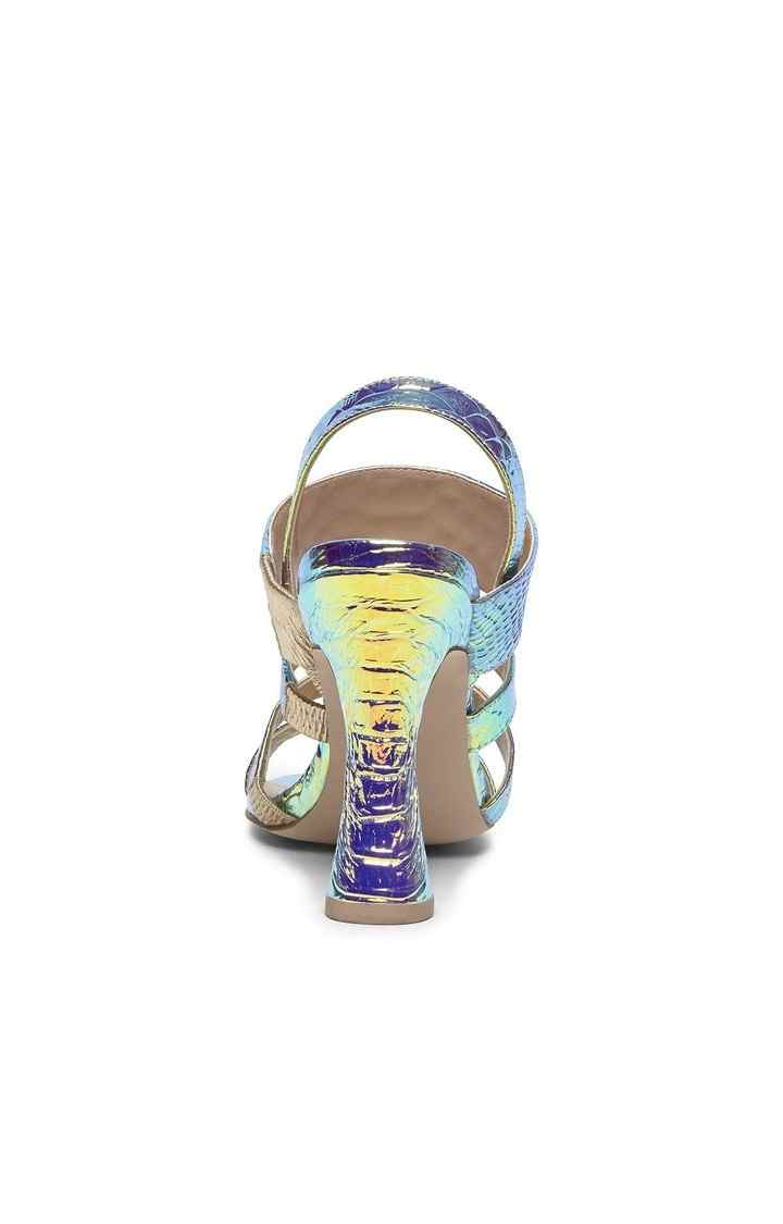 Pop Blue Heel Sandals