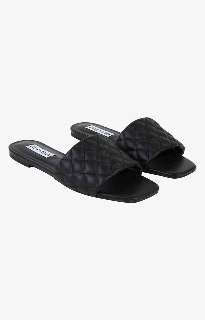 Plush-Q Black Flats