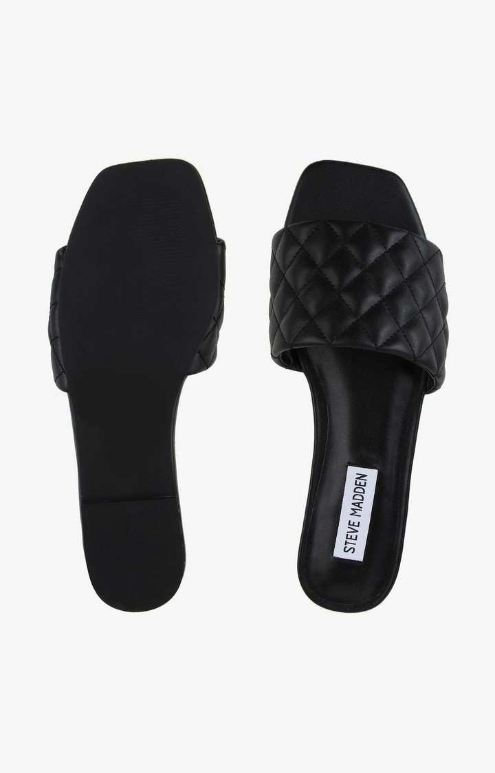 Plush-Q Black Flats