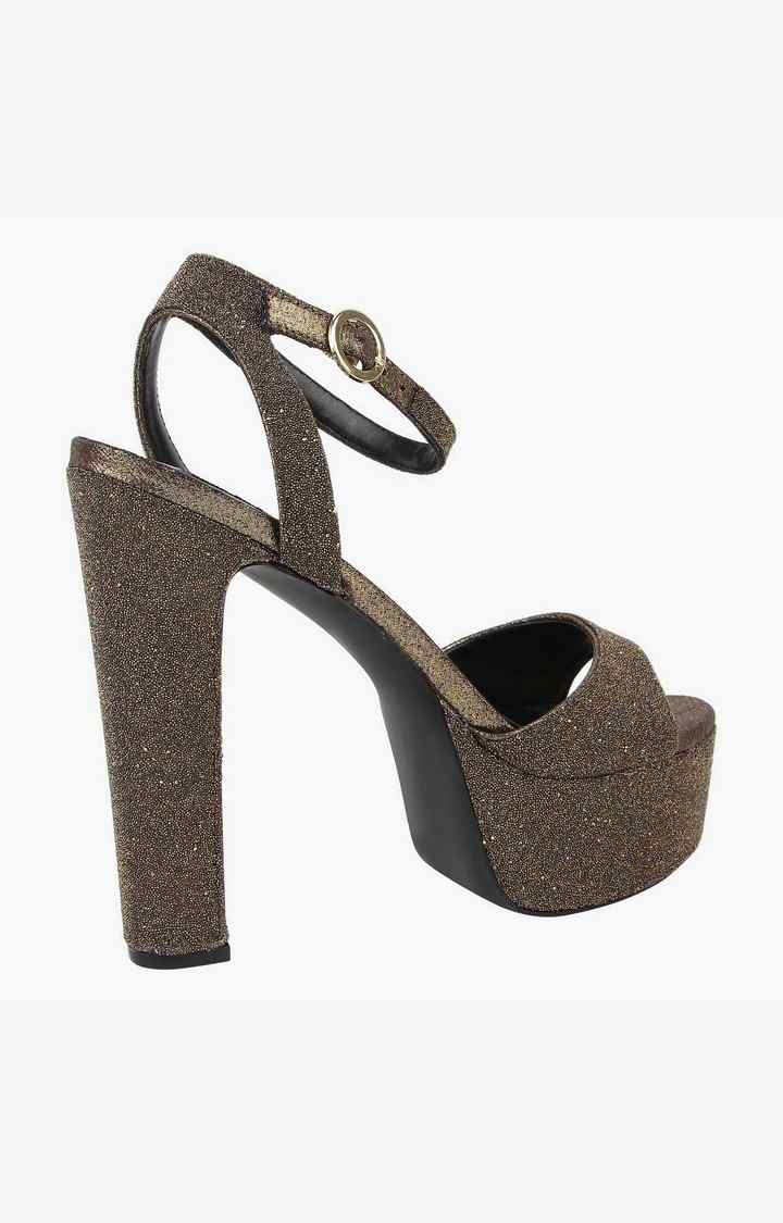 Skyla-C Gold Heel Sandals