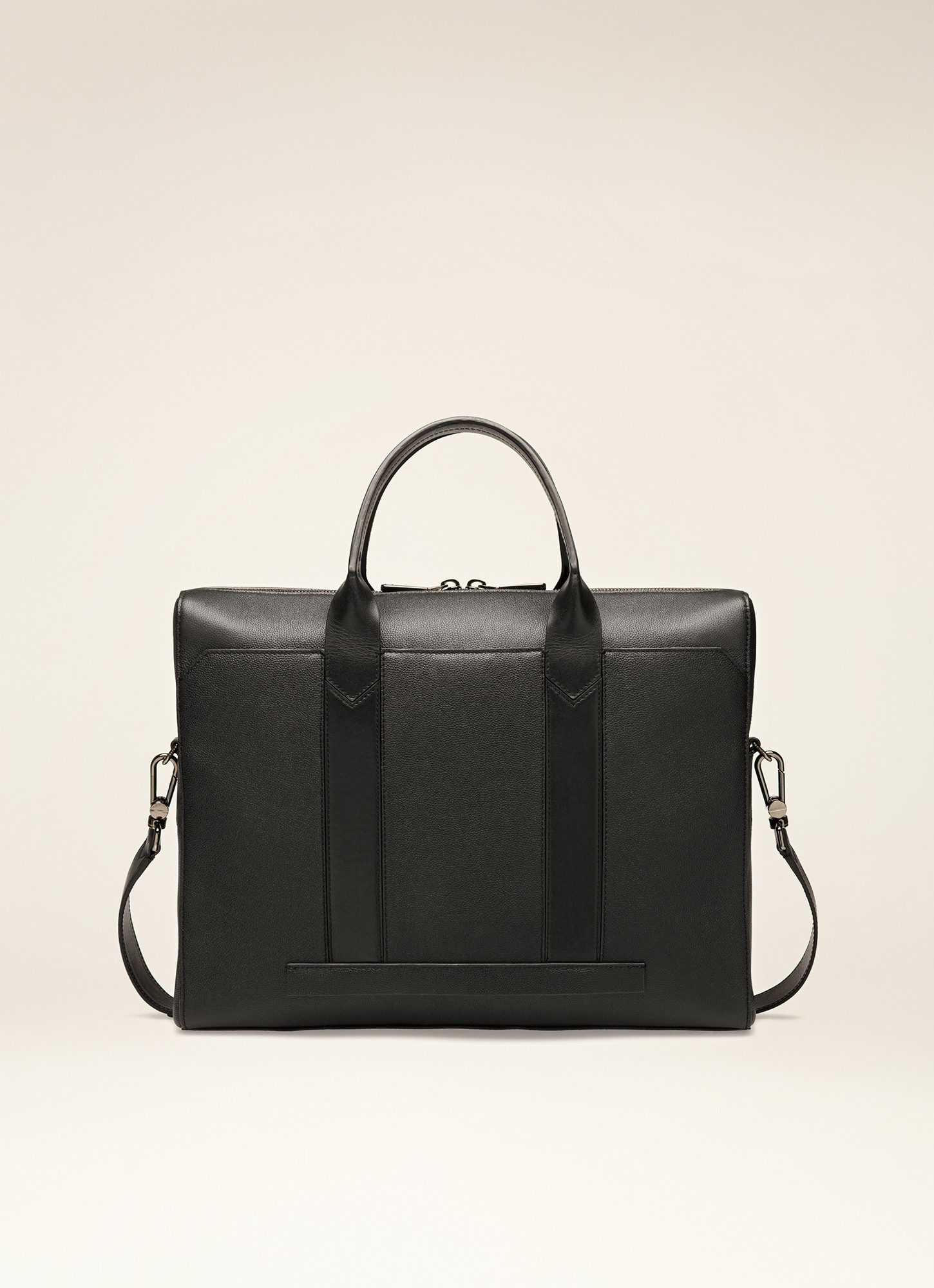 Elter Leather Business Bag In Black