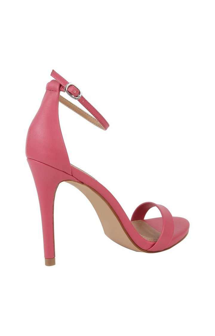 Stecyy Pink Heel Sandals