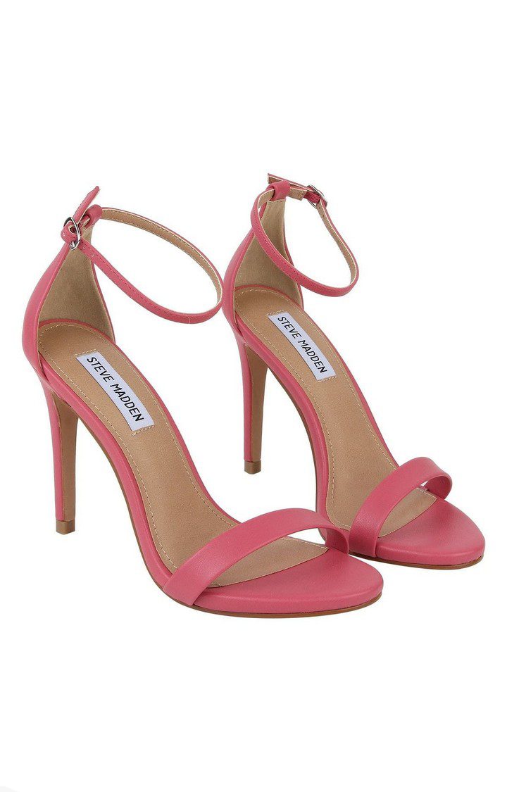 Stecyy Pink Heel Sandals