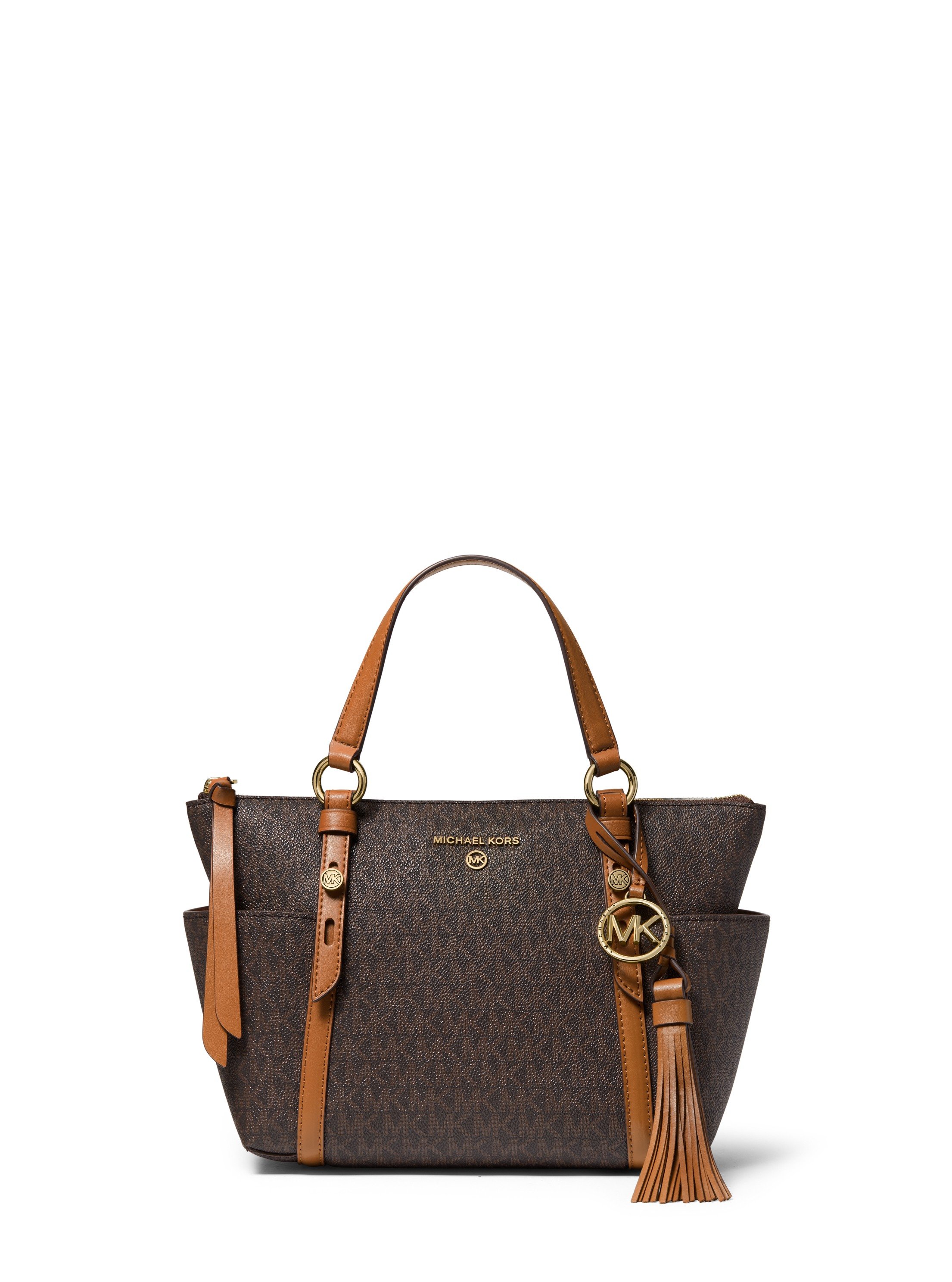Michael Kors Women BRN/ACORN SM CONV TZ TOTE