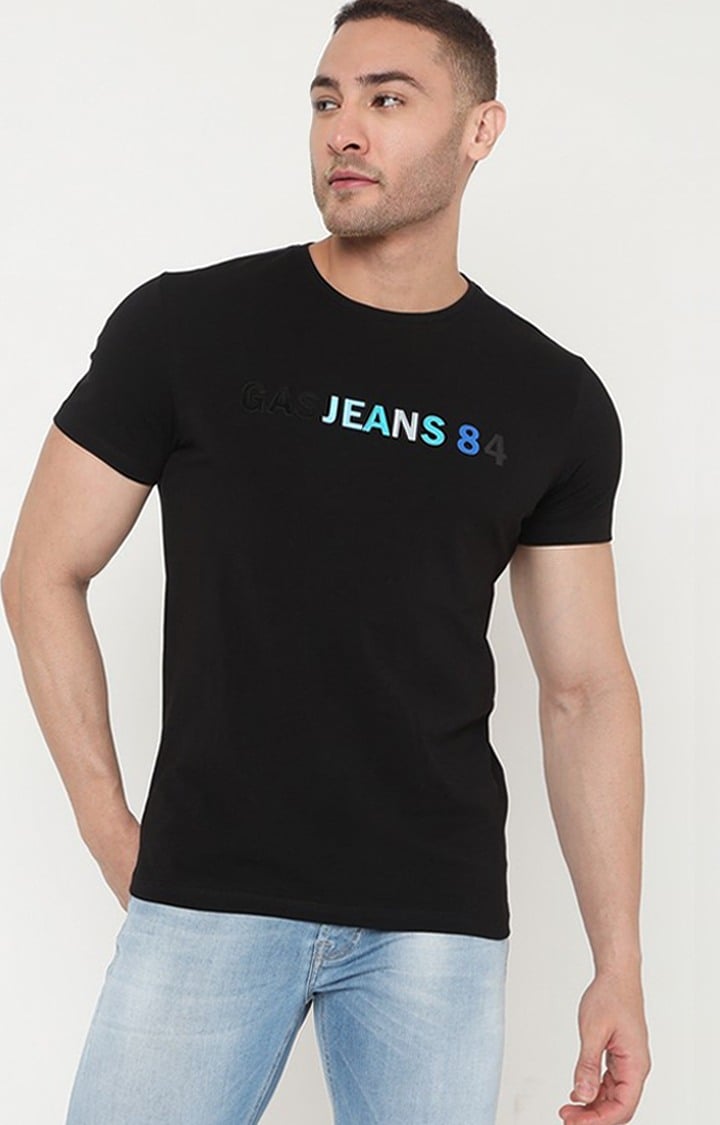 GAS | Men's Scuba Brand Ec In Slim Fit Printed Tshirt