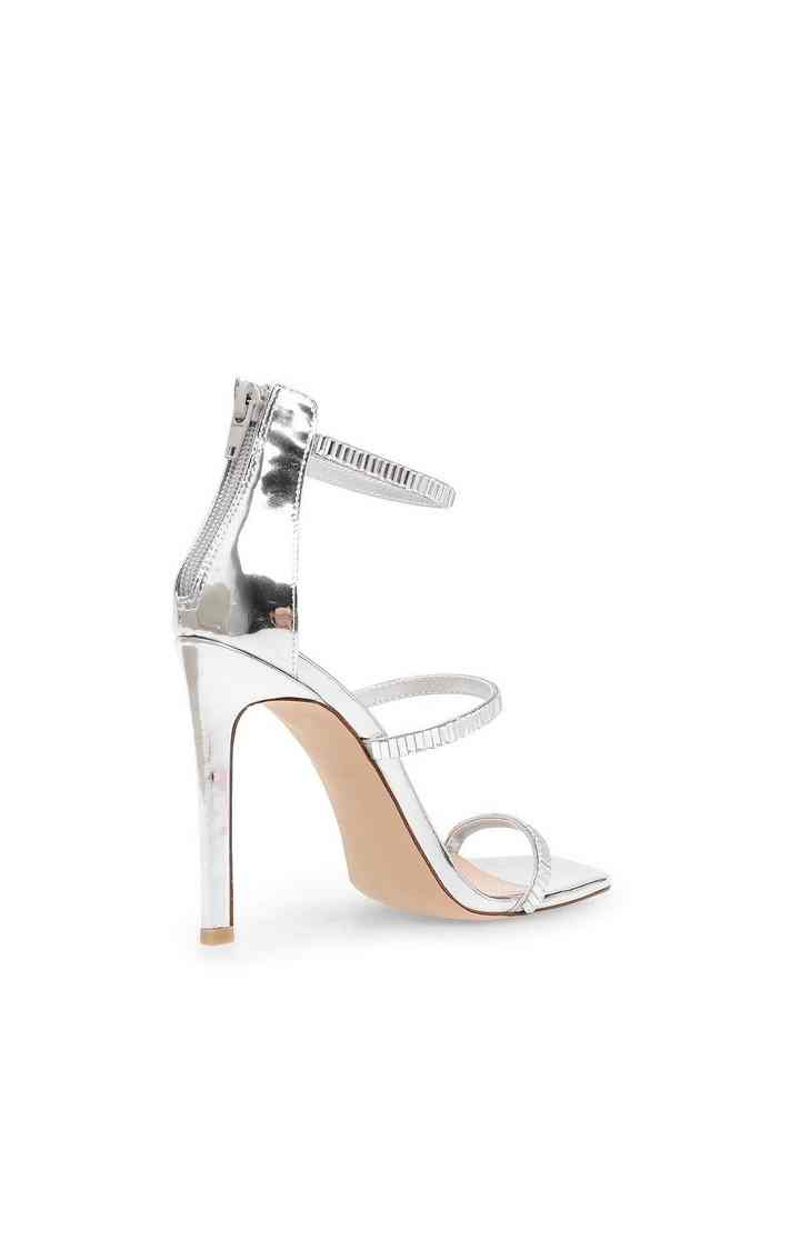 Chandel Silver Heel Sandals