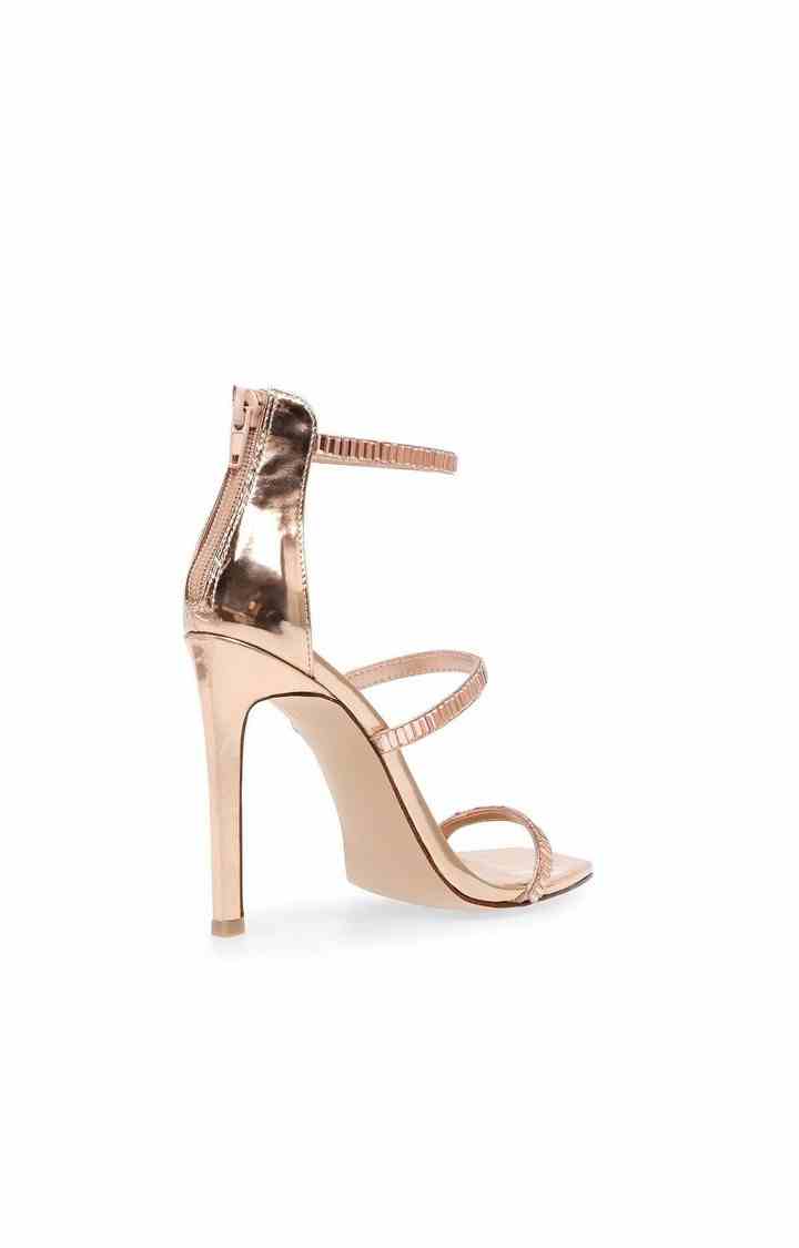 Chandel Gold Heel Sandals