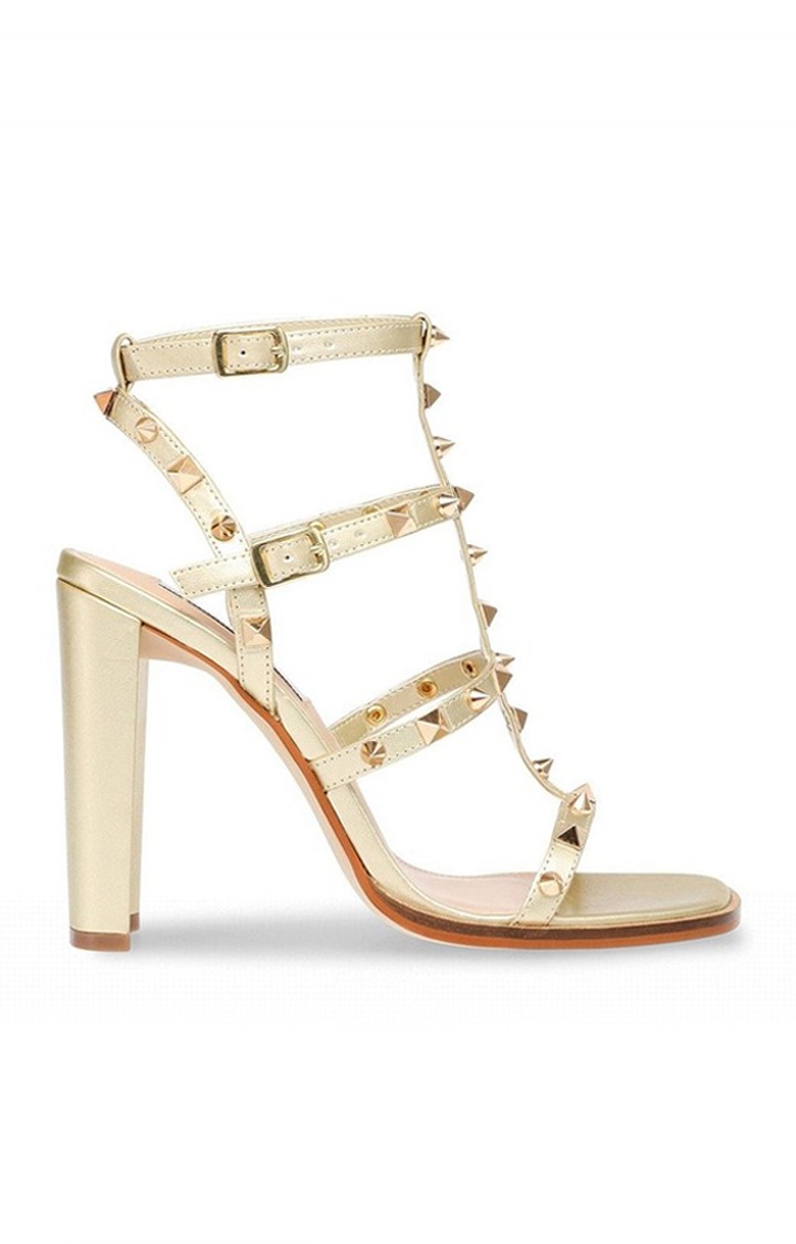 Felizia Gold Heel Sandals