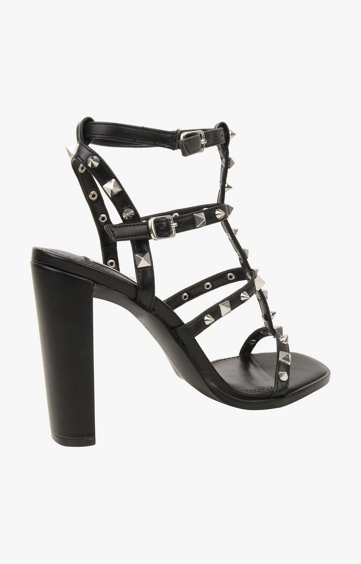 Felizia Black Heel Sandals