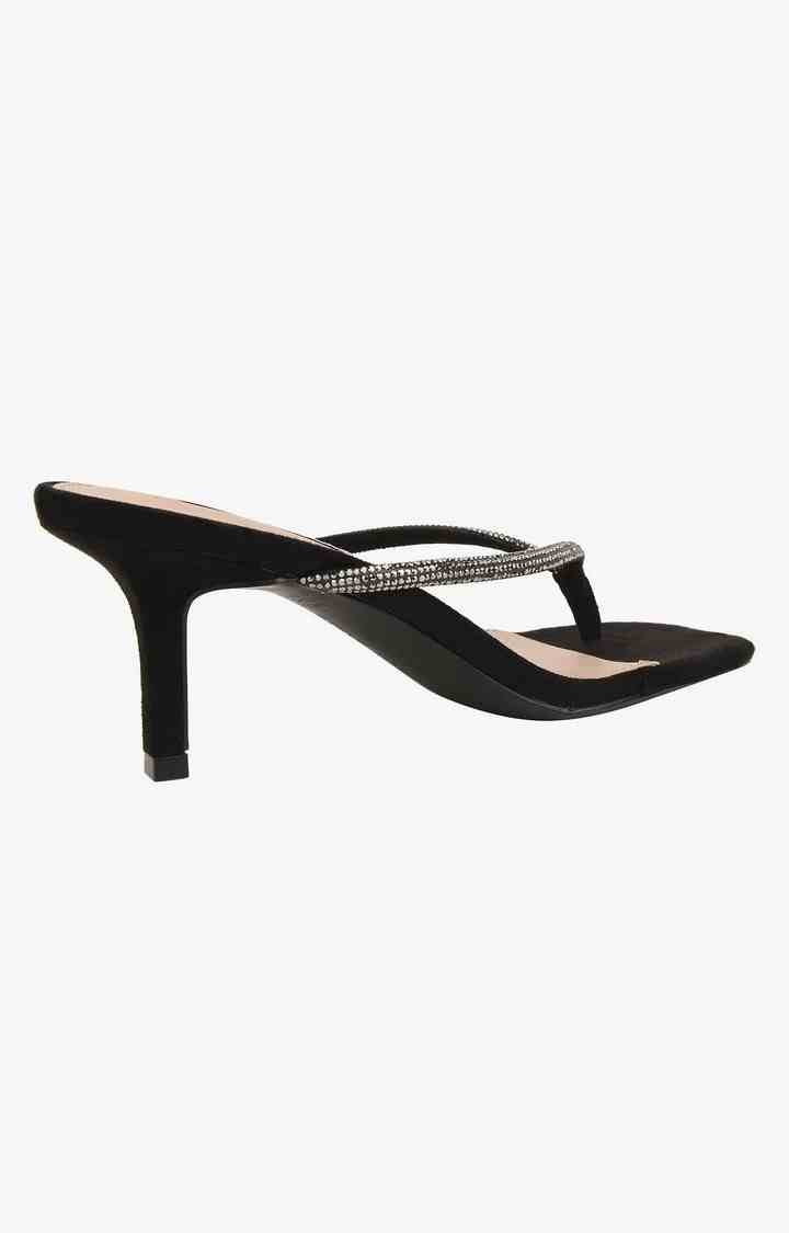 Midway Black Heel Sandals