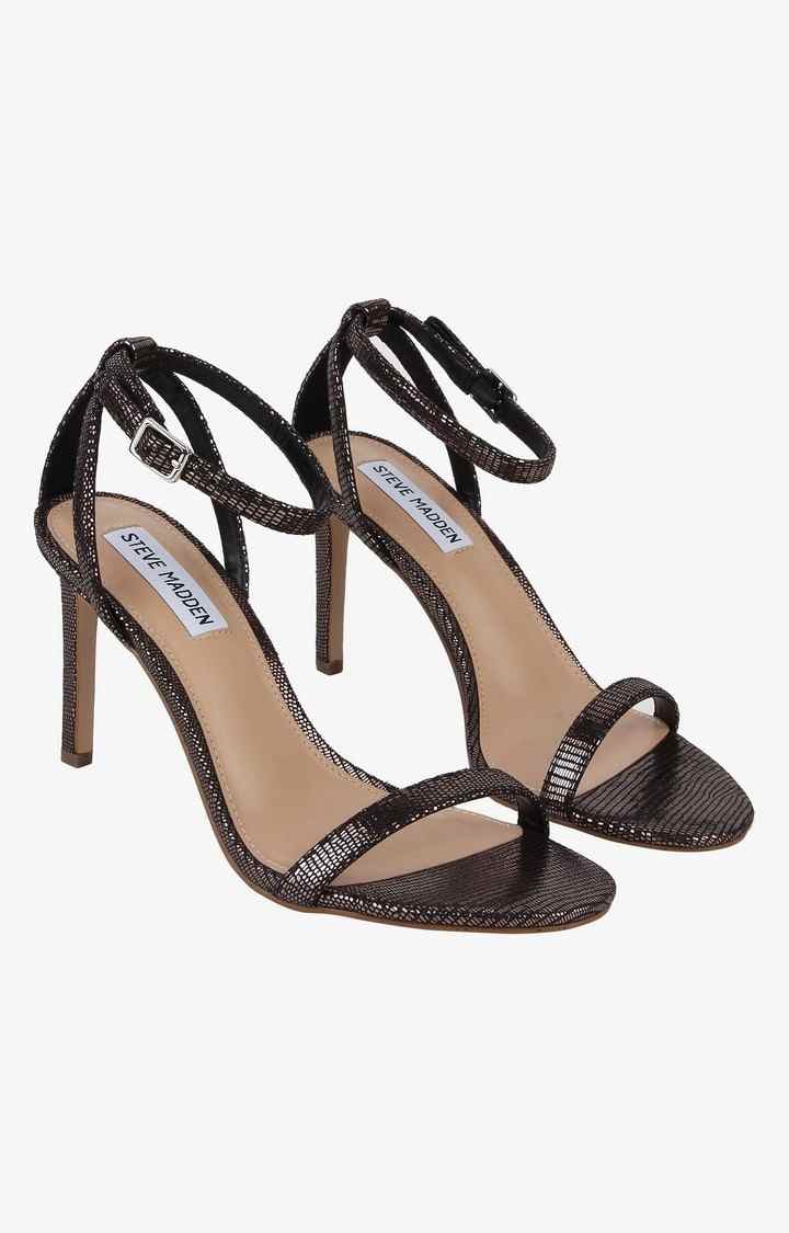 Janet Metallic Heel Sandals