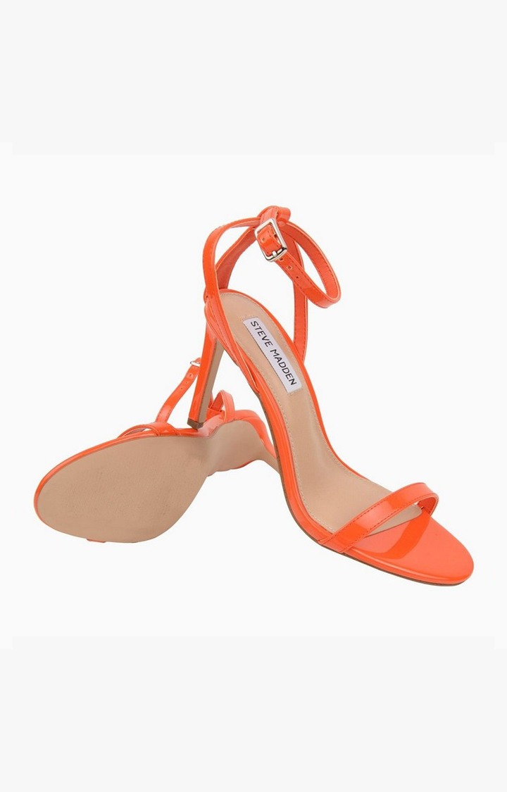 Janet Orange Heel Sandals