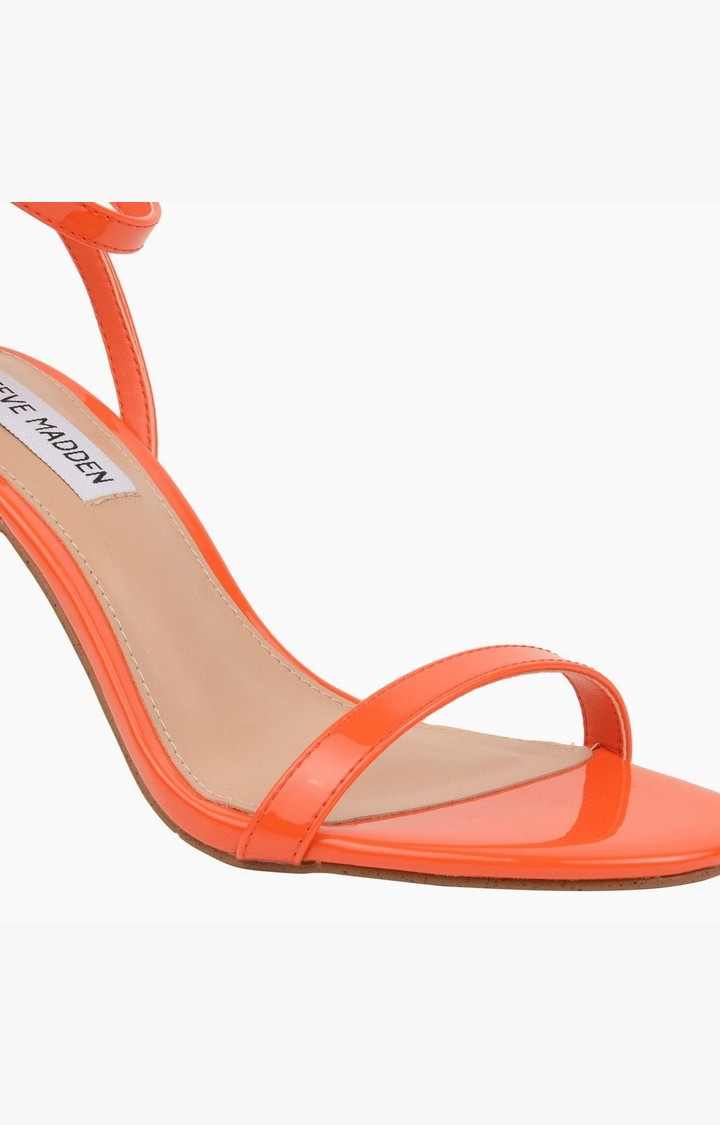 Janet Orange Heel Sandals