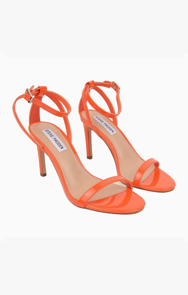 Janet Orange Heel Sandals